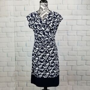 New York & Company sz s stretch knit floral dress
